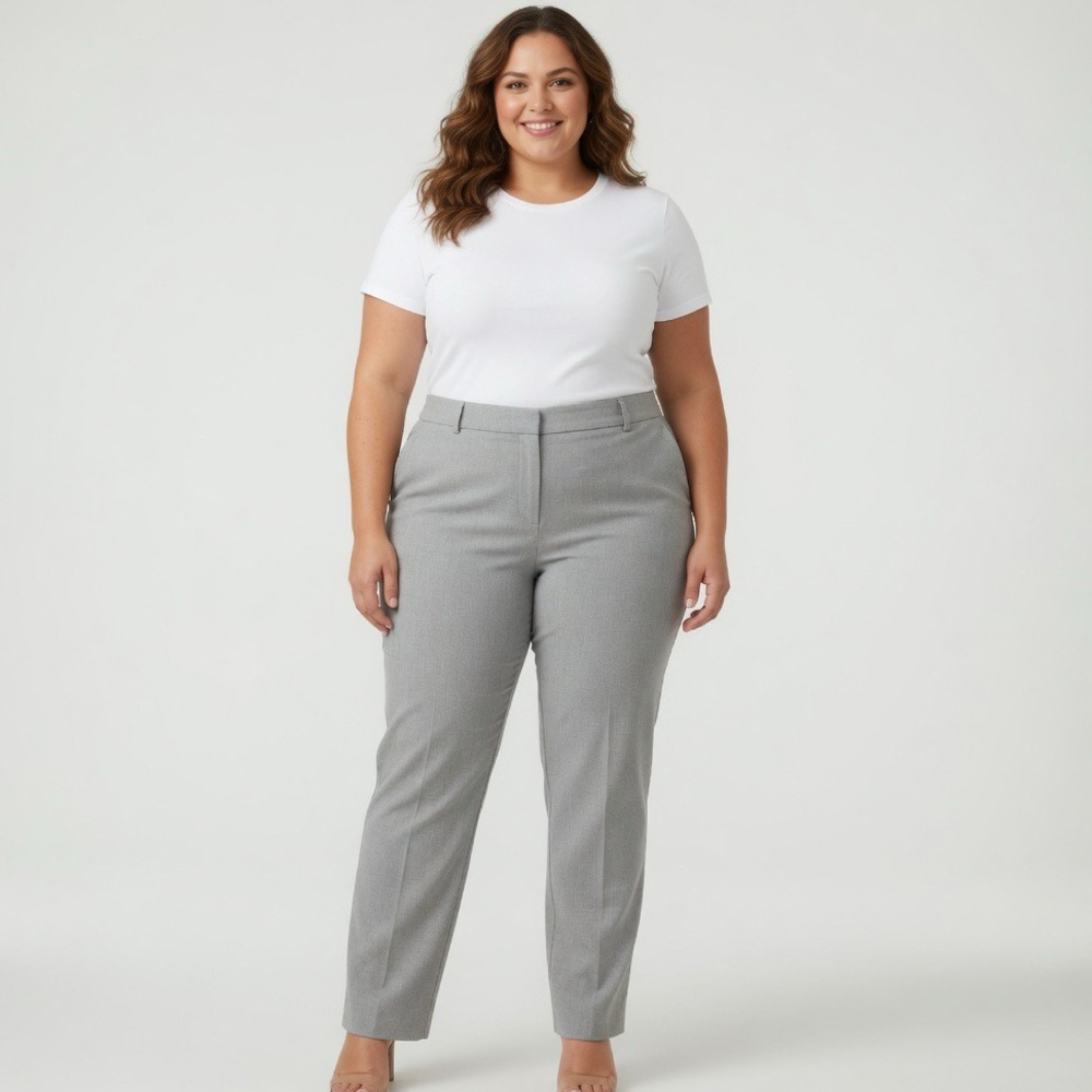 Calvin Klein Modern Fit Women’s Gray Pants Straight Leg - Size 16W
